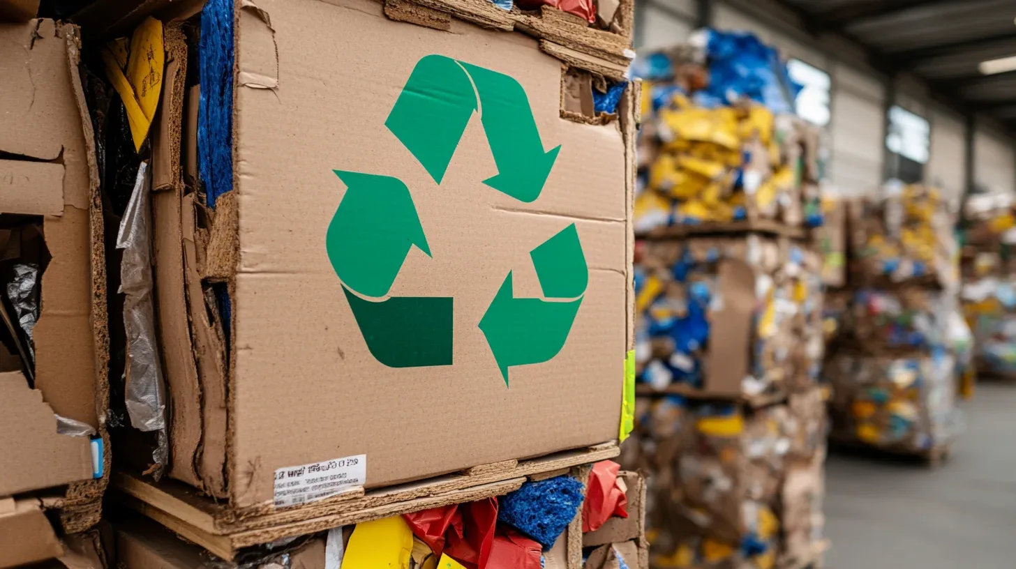 Box with recycle symbol